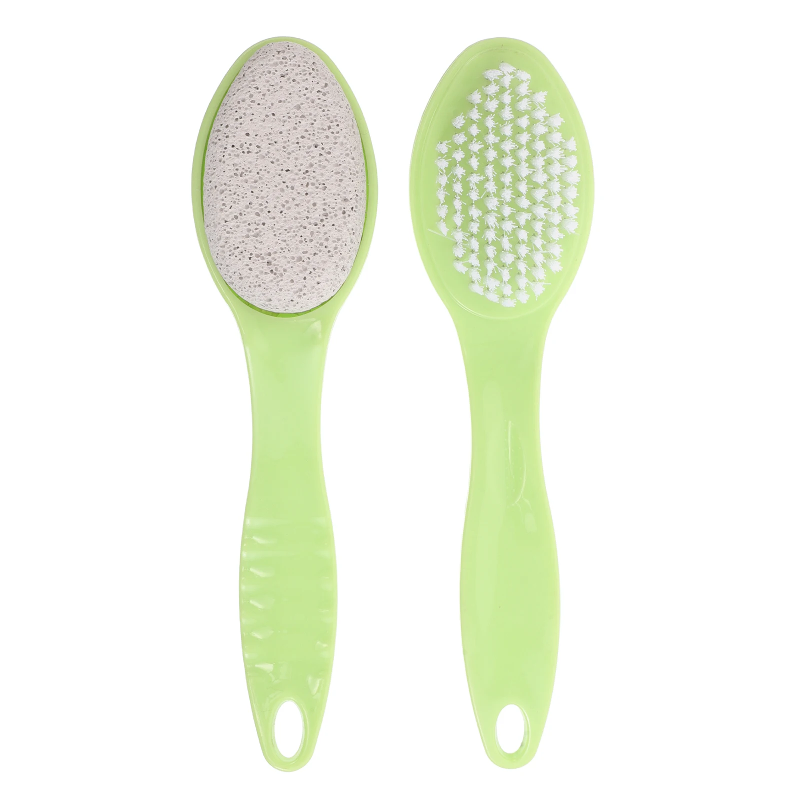 

2pcs File Double-Sided Pumice Stone Brush For Dead Skin Removal Foot Scrubber Shower Travel Portable Foot Care Tool Pedicure Set