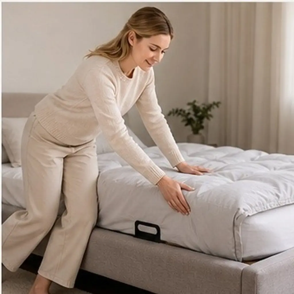 2Pcs Mattress Gripper Stopper to Prevent Sliding Bed Stabilizer for Mattress Topper Sofa Cushions Anti Bed Sliding Retainer Non