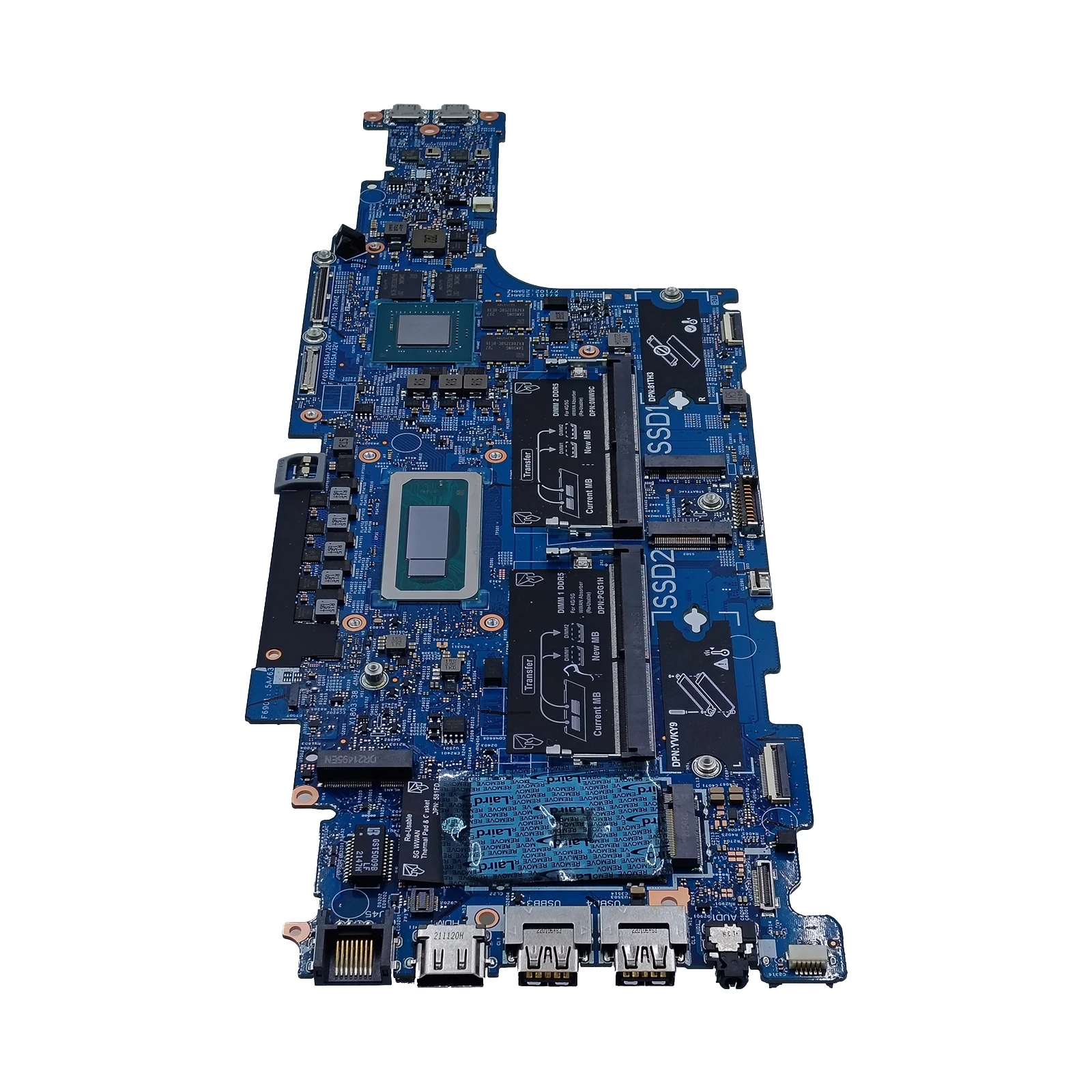

0X545T For Dell Precision 3571 Laptop Motherboard SRMAS i5-12600H QN20-M3-R-A1 4GB T600 Mainboard 203117-1