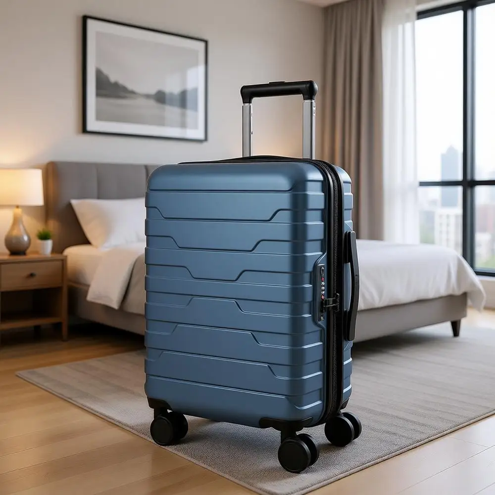 

Ручная кладь 22x14x9 с вращающимися колесами, легкий чемодан 20 дюймов, замок TSA, расширяемый, с жестким корпусом, для мужчин и женщин, Roy