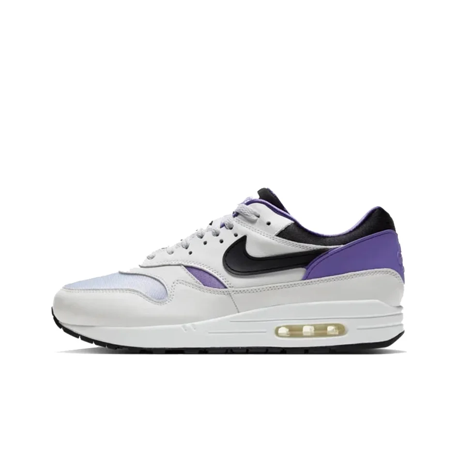 Nike Air Max 1 Running Shoes Unisex Low Top White Purple AR3863-101