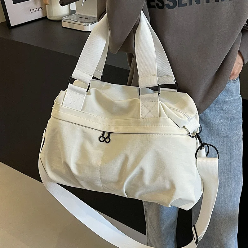 Nylon Cloth Bag Women Tote Large Capacity Crossbody 2024 New Fashion Shoulder Commuter Bag Short-Distance Travel Fitness Bags