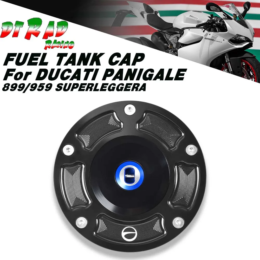 Motorcycle Competition With Key Fast Gas Fuel Plug For DUCATI PANIGALE 899/959 SUPERLEGGERA Quad Tank Cap Accessories