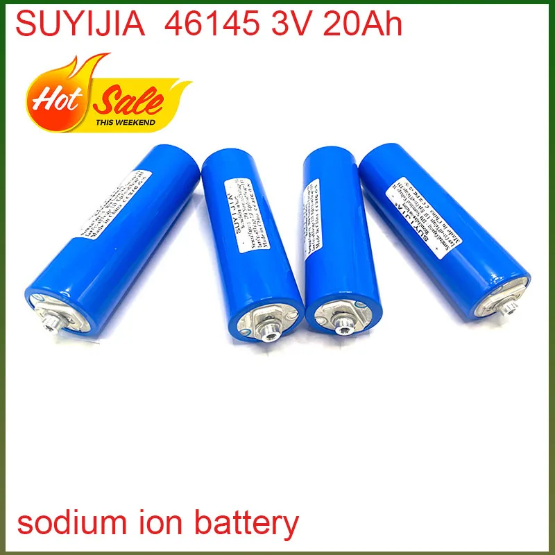 

46145 Sodium Ion Battery 3V 20Ah Continuous Discharge At 10C 3000 Cycles Used for Power Tools Trams Energy Storage Systems