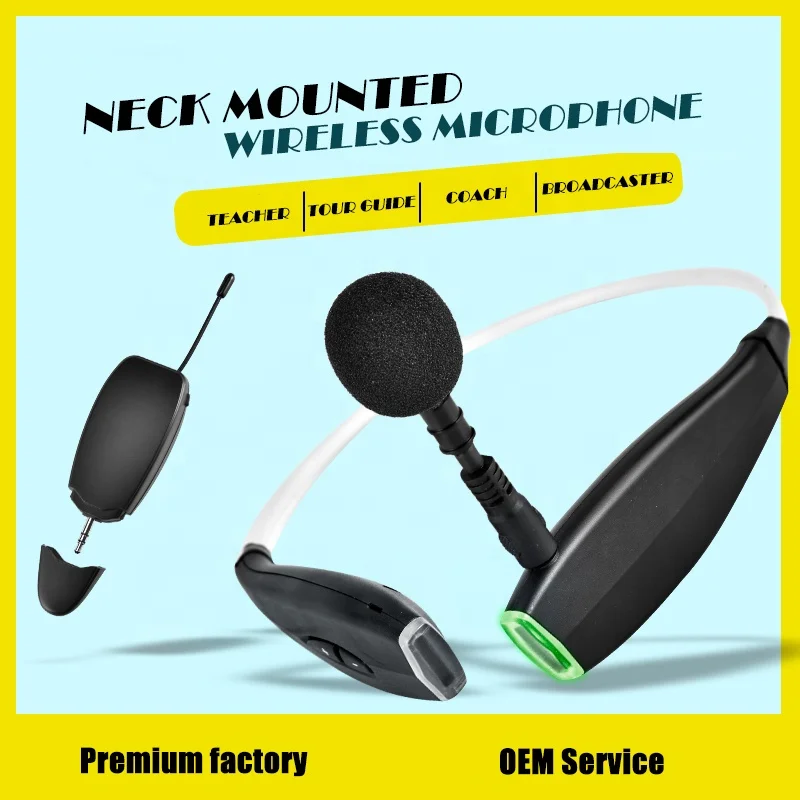 Ten items TLF Xtuga  KX-618 2022 New Private Mode Innovative Design Neckband Hands Free Wireless Microphone for Sport Speah Teac
