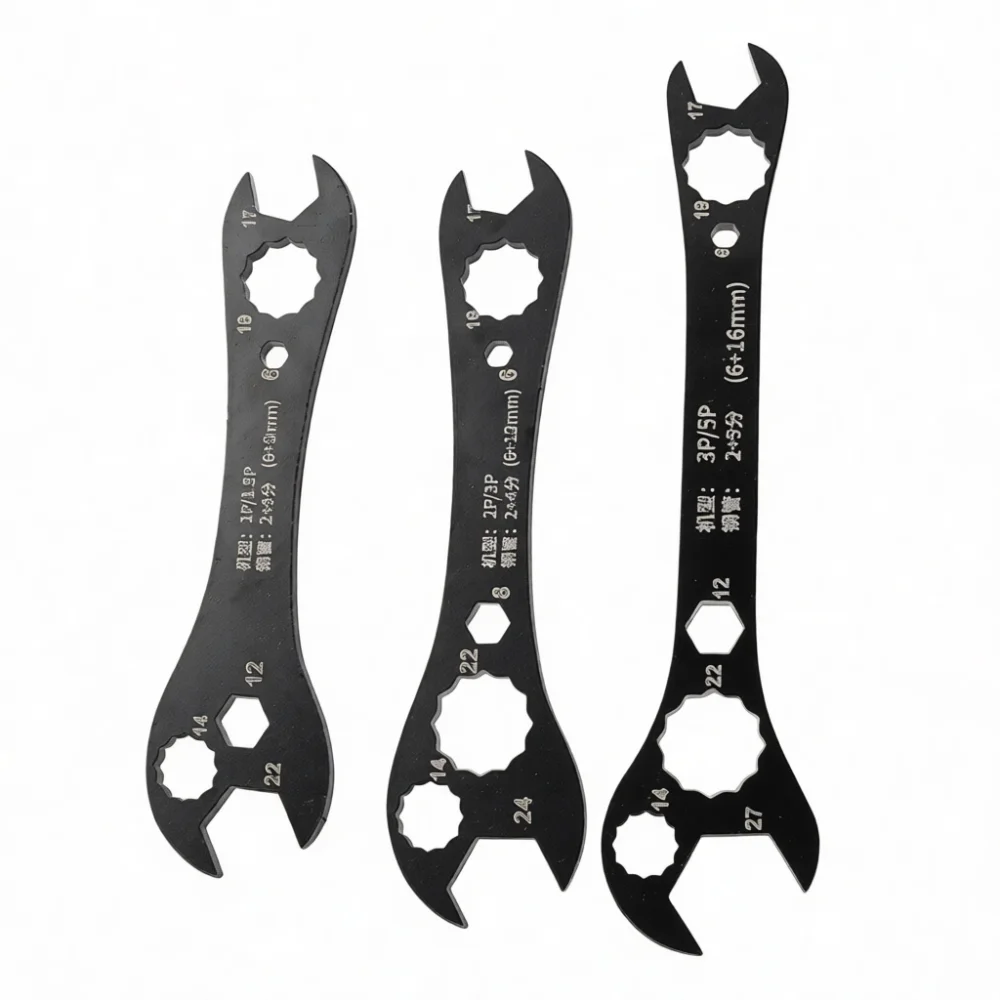For Mekela High Efficiency Air Conditioner Wrench 7 In 1 Universal Spanner Nut Removal Hand Tool Maintenance Repair Gear