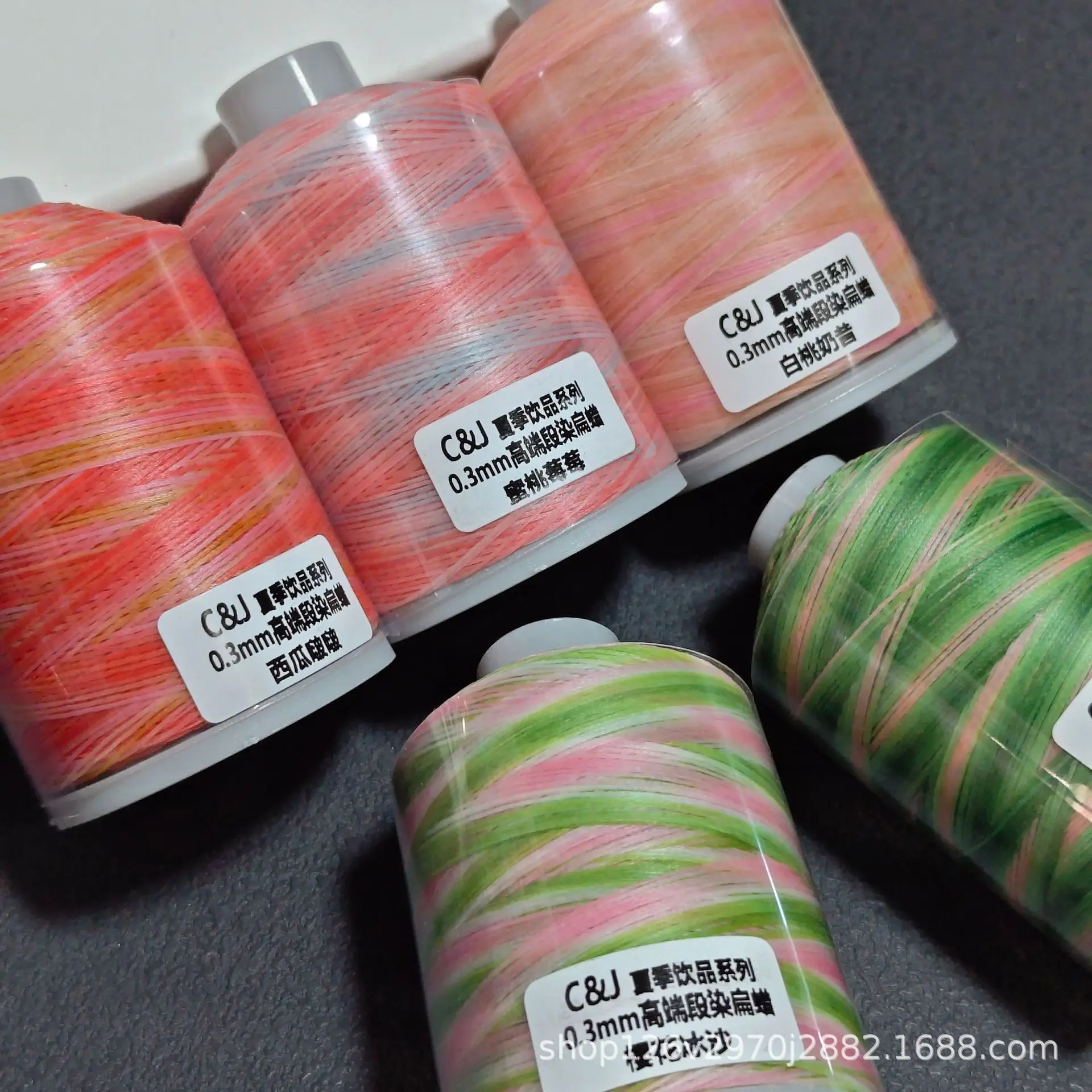 500m 0.3mm High-end Dyed Flat Wax Wire Hand Woven Wire for Hand Woven Bracelet Necklace