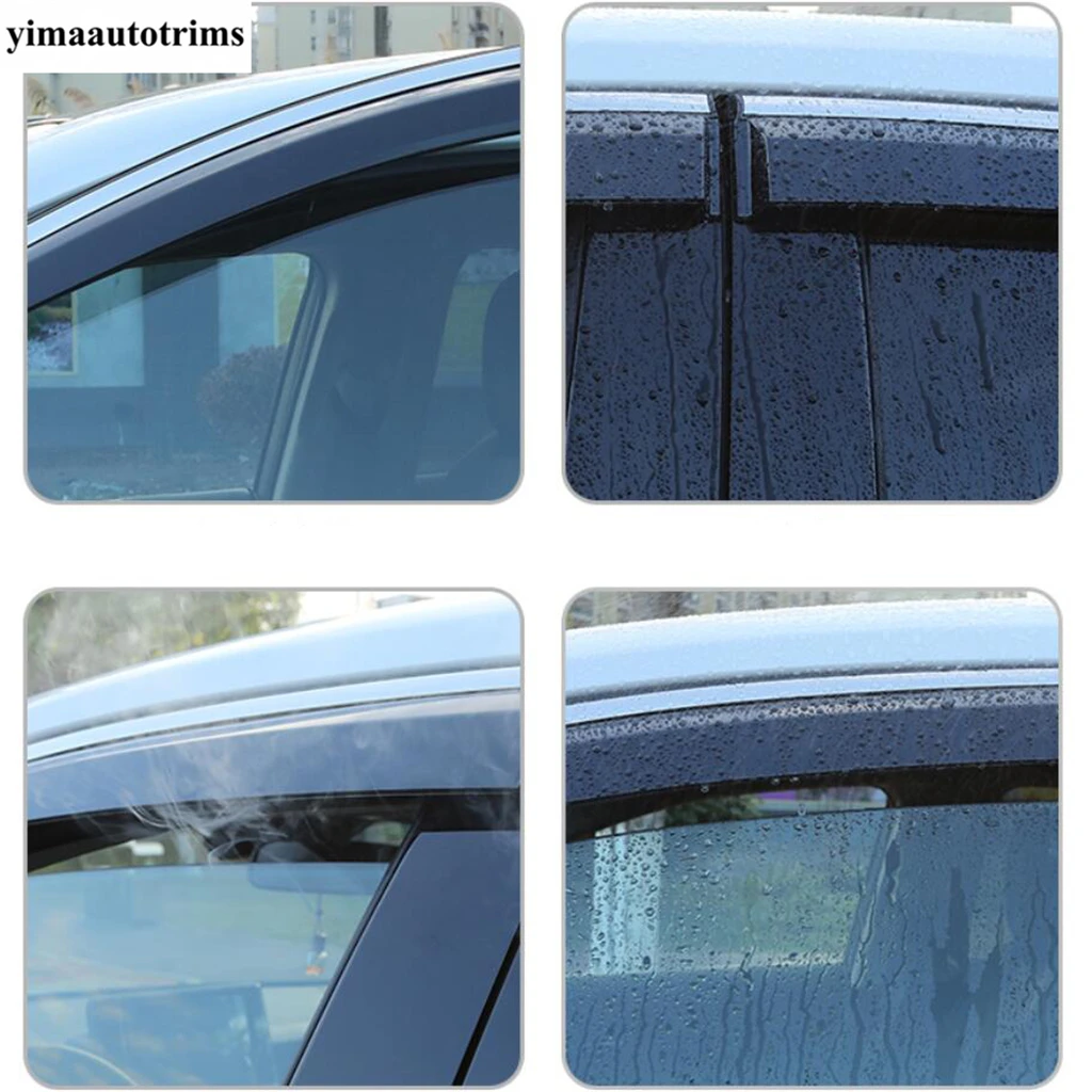 

Car Window Sunny Smoke Sun Rain Visor Deflector Guard Protection Accessories Exterior For Toyota Venza / Harrier 2021 2022 2023