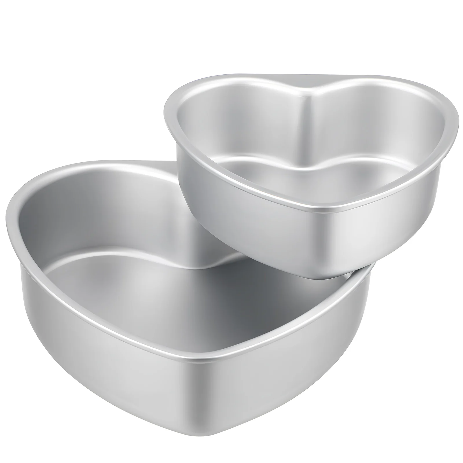 

2 Pcs Shaped Cake Heart Shaped Bread Pan Pans 6 Inch 8 Inch Baking Molds Valentine Birthday Heart Cake Pan Kitchen Bakeware