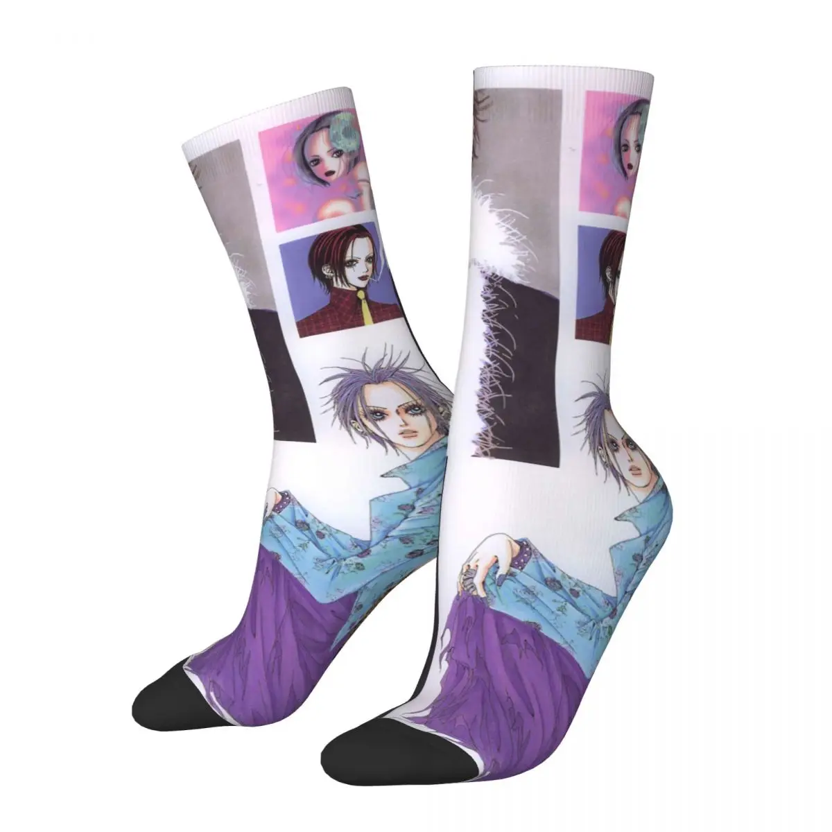 Fashion Male Men Socks Casual Anime Manga Sock Polyester Nana Osaki High Quality Women's Socks Spring Summer Autumn Winter