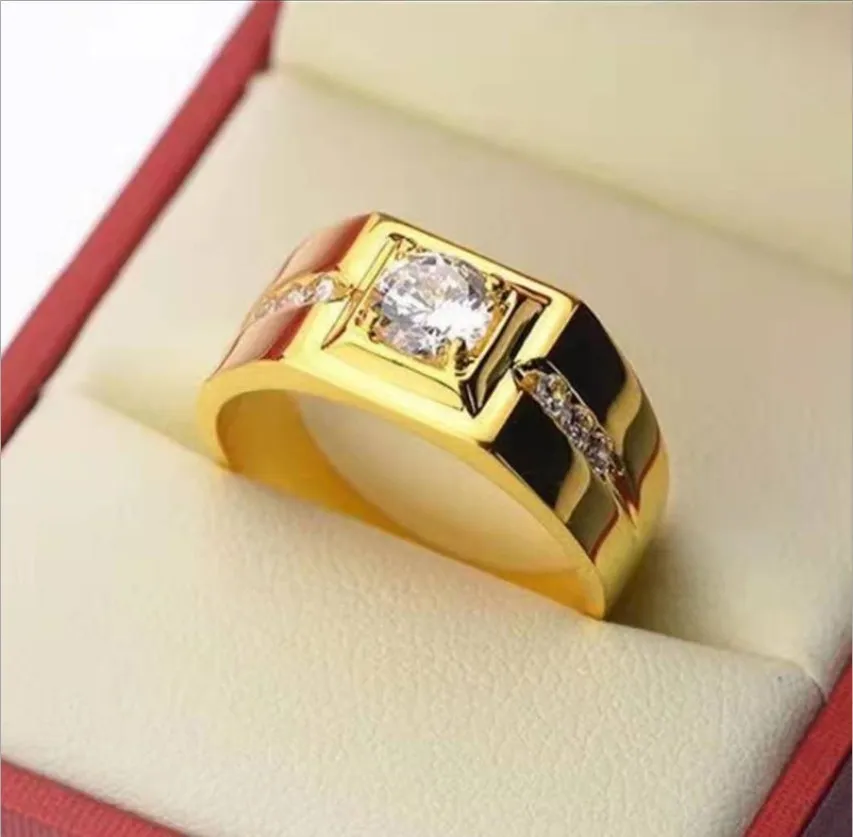 Hot Sale Unisex Ring Women Men Silver Color Inlaid Crystal Rhinestone Zircon Metal Ring for Party Jewelry Size 6-13