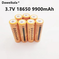 2026 New 18650  battery 3.7V 9900mAh rechargeable liion battery for Led flashlight Torch batery litio battery+ Free Shipping