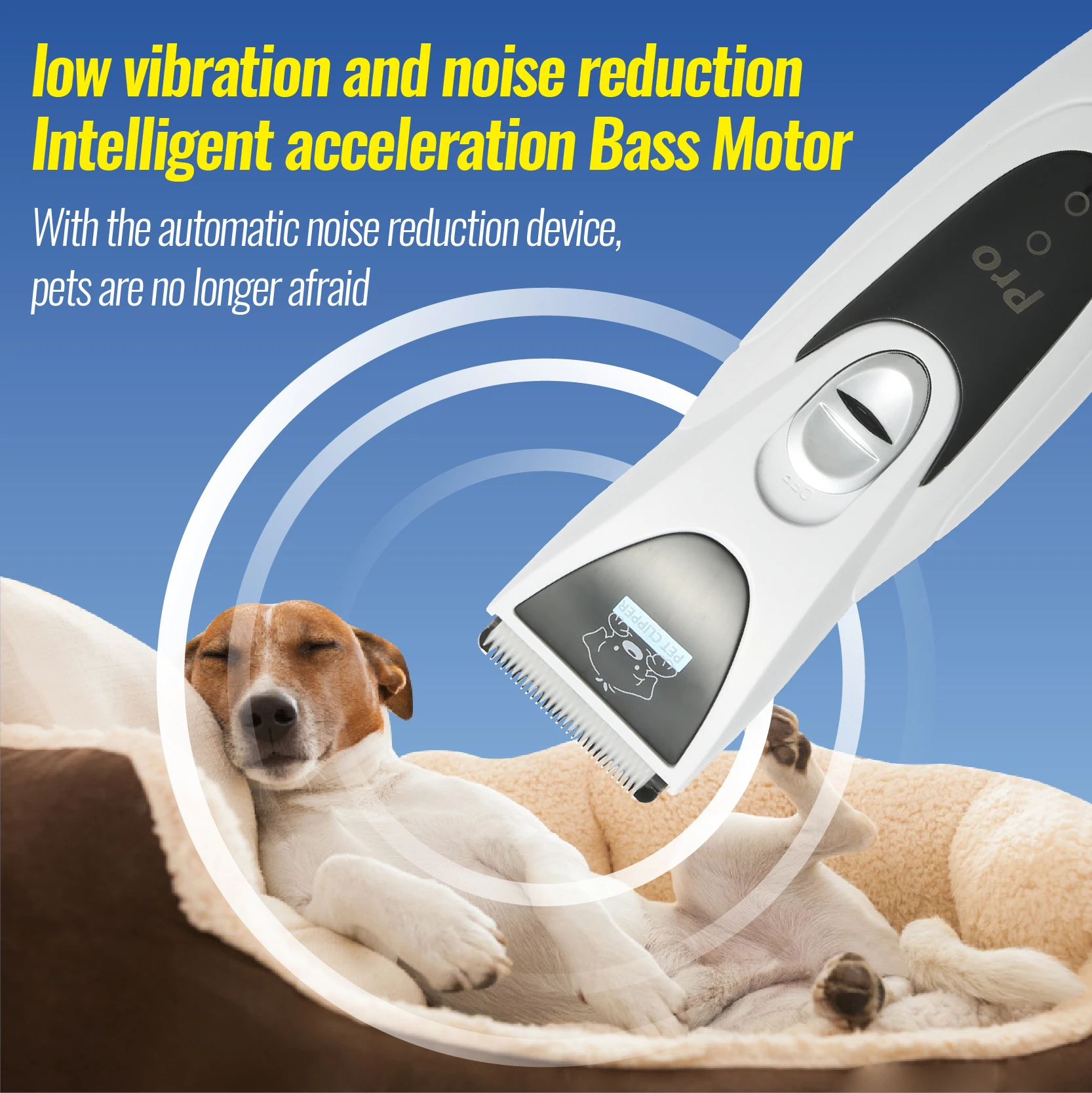 Fenice Professional Dog Cat Hair-dressing Small Electric Clipper Fast Charge Low Vibration Noise Reduction Universal For All pet