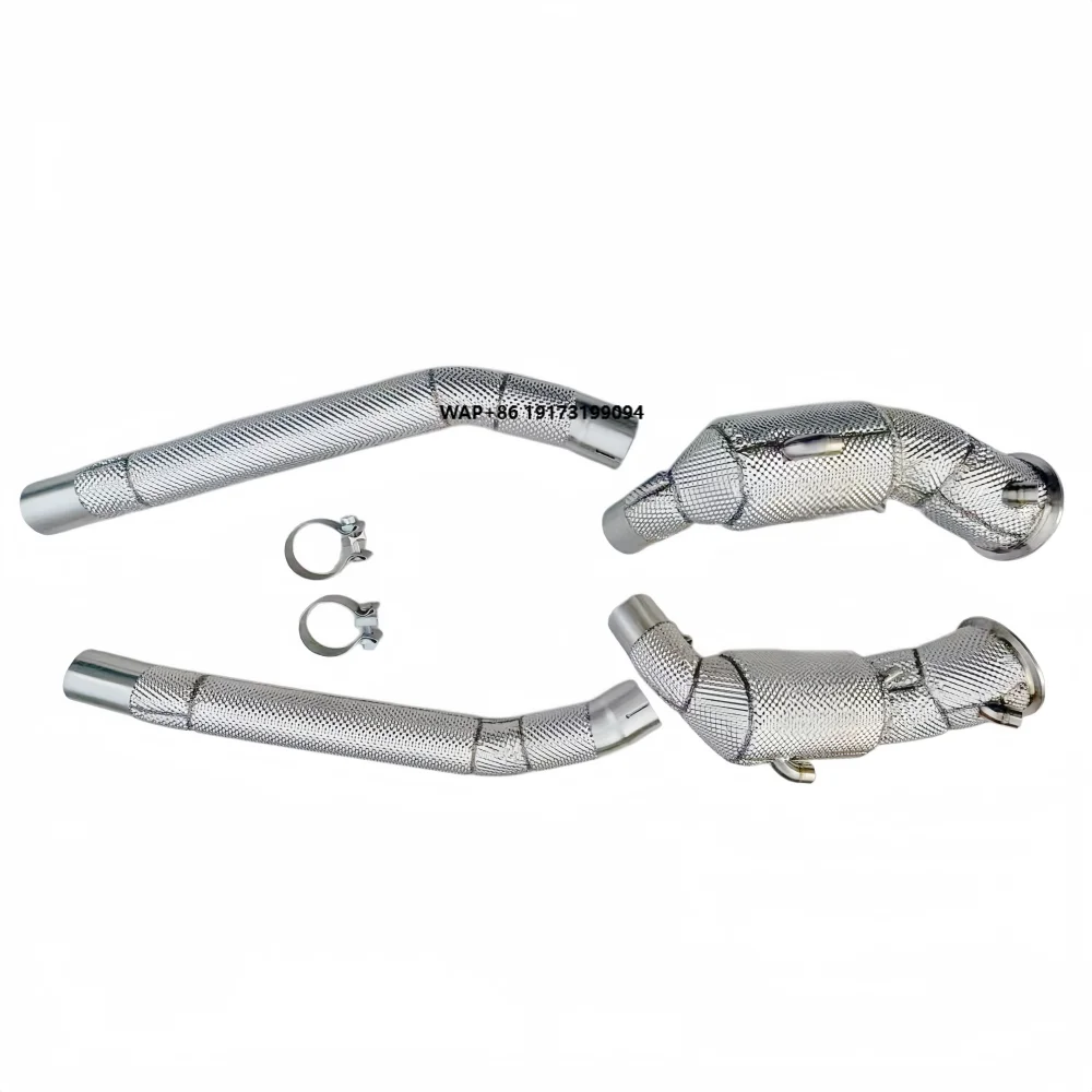 Car Exhaust Pipe Head for Purosangue FUV 6.5V12 2022-2025 Exhaust System Drain Pipe Catalytic Converter with Heat Shield
