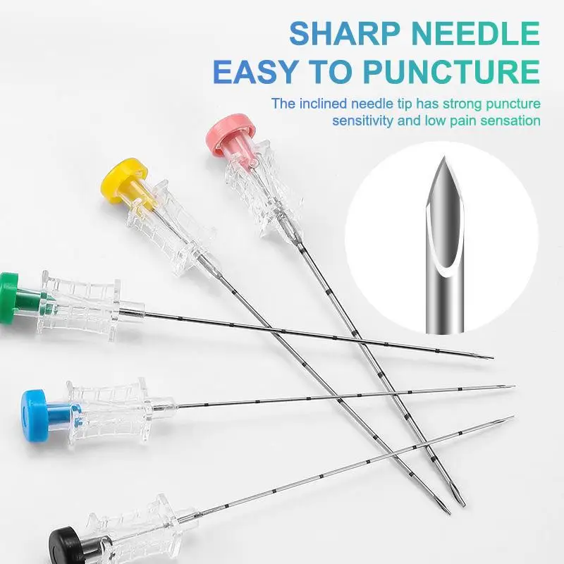 10Pc/Pack Disposable Buried Needles 0.6/0.7/0.8/0.9/1.2MM Chinese Weightloss Acupuncture Points With Scale Medical Buried Needle