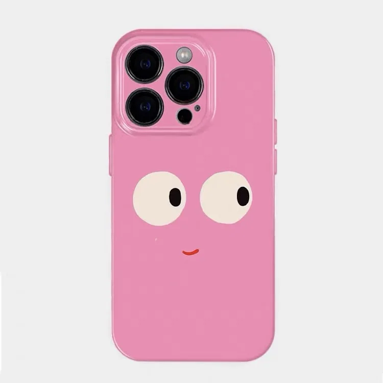 

ins Pink Funny Eyes Phone Case for IPHONE 17 Air 16E 15 PROMAX 14 Plus 13 12 MINI 11 PRO 16Plus XR XS MAX SE Acrylic Phone Cover