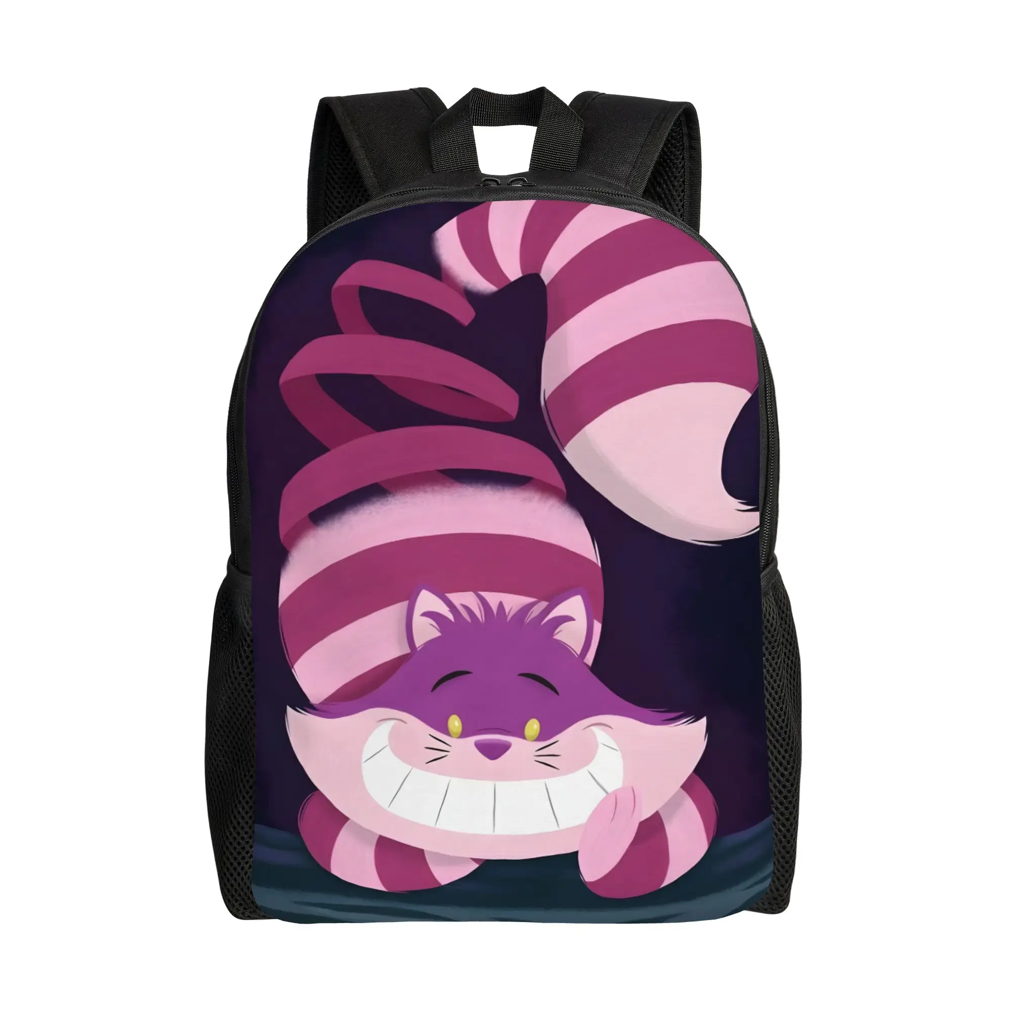 

1Piece Disney Alice Cheshire Cat Laptop Bag Retro Washable Alice in Wonderland Cheshire Cat Backpack New Term Starts