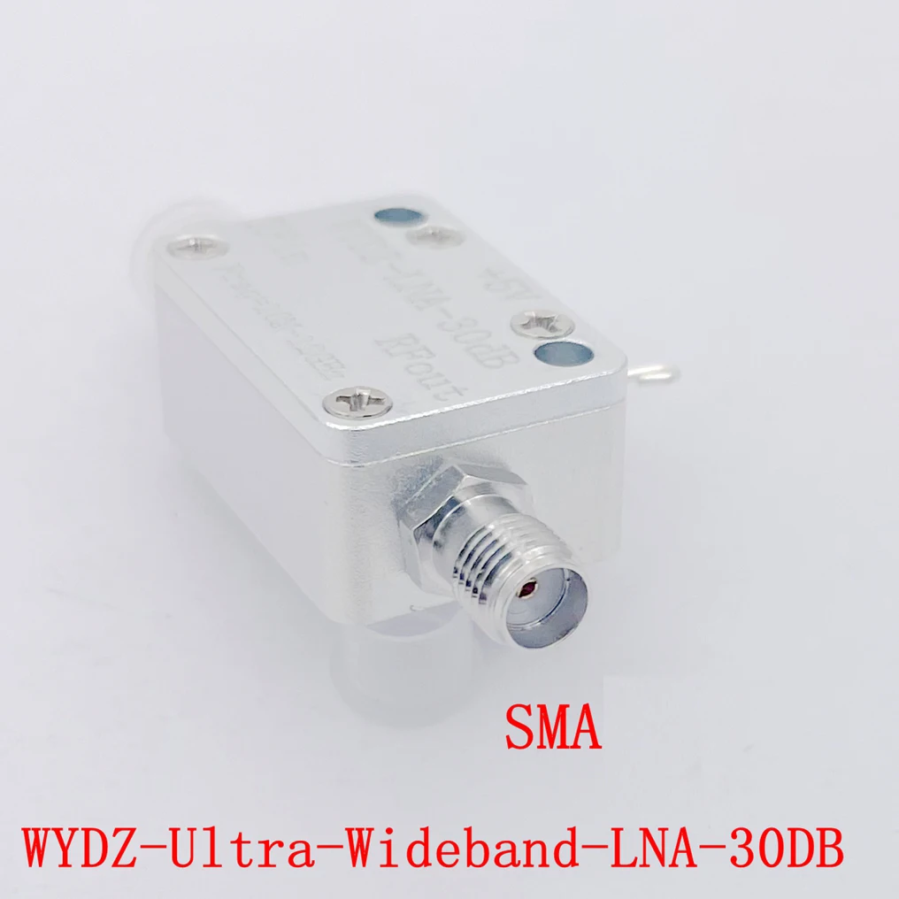 10Mhz-12Ghz 30DB LNA RF Broadband Amplifier Flatness Low Noise RF Amplifier FOR HAM Radio Receiver Mixer Driver FM UHF VHF