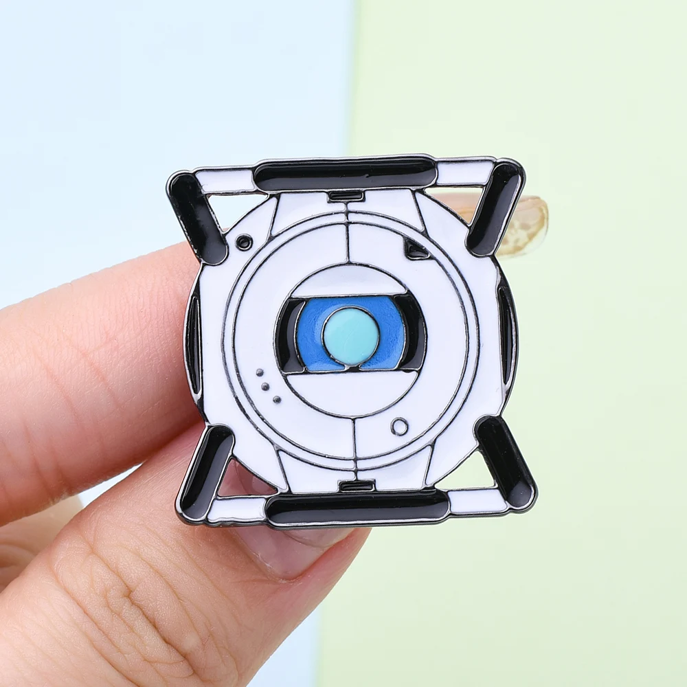 The Classic Wheatley Portal Enamel Brooch Science Exquisite Lapel Badge Collection Jewelry Accessory Child Tv Fans Gift for Son