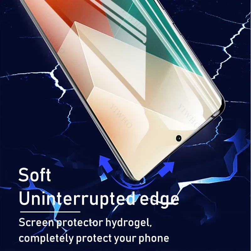 4-1psc ความปลอดภัยฟิล์ม Hydrogel ด้านหน้าสําหรับ Xiaomi Redmi หมายเหตุ 13 ป้องกันหน้าจอป้องกันใสฟิล์มกระจกนิรภัย