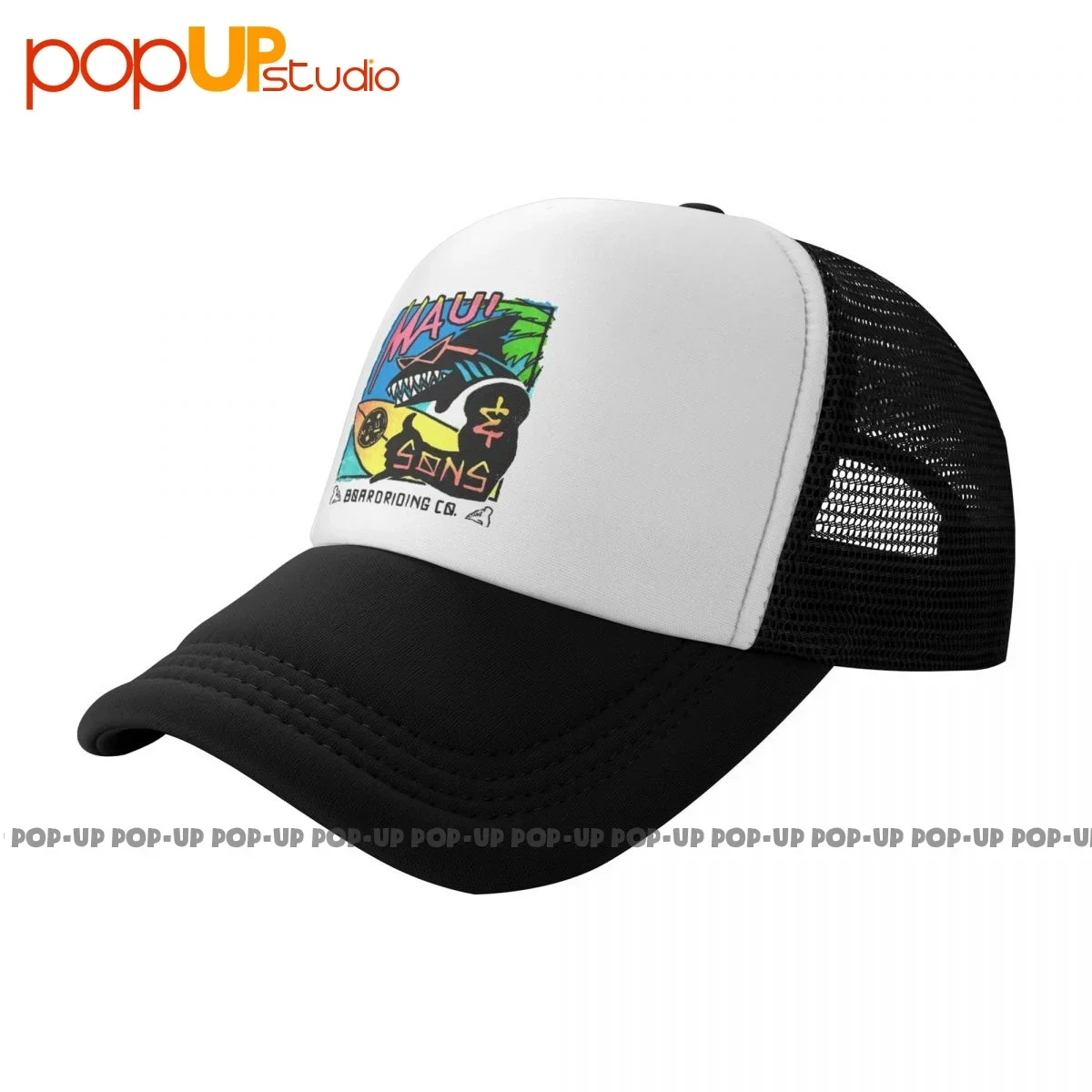 Maui And Sons Surf California Shark Heather Baseball Cap Trucker Hats Breathable Sunscreen Harajuku Streetwear Gift