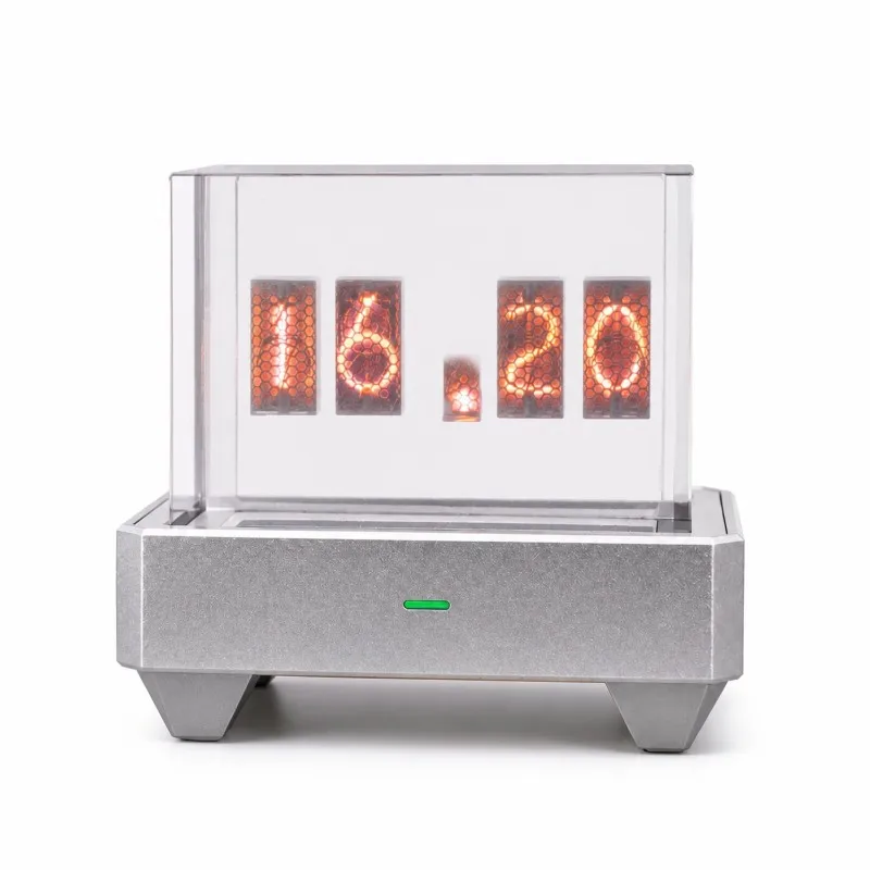 Exquisite-Prism Clock Desktop Gadget, Holographic Smart Display For Weather Display And Gaming, Tech Clock