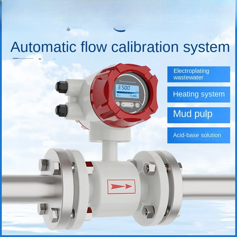 LDG Water Flow Meter DN100 Split Pipe Sewage Intelligent Electromagnetic Flowmeter