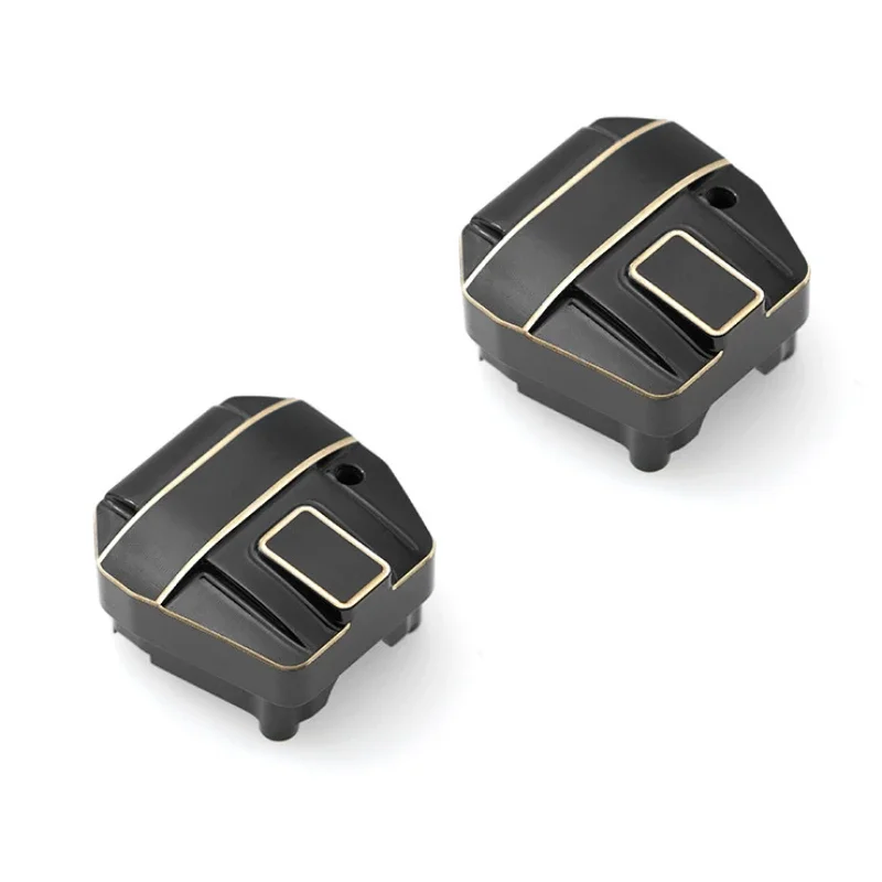 

2pcs Coating Brass Differential Cover AR45 Axle Cover for Axial SCX10 PRO SCX10 III 1/10 RC Crawler Car Upgrade Parts