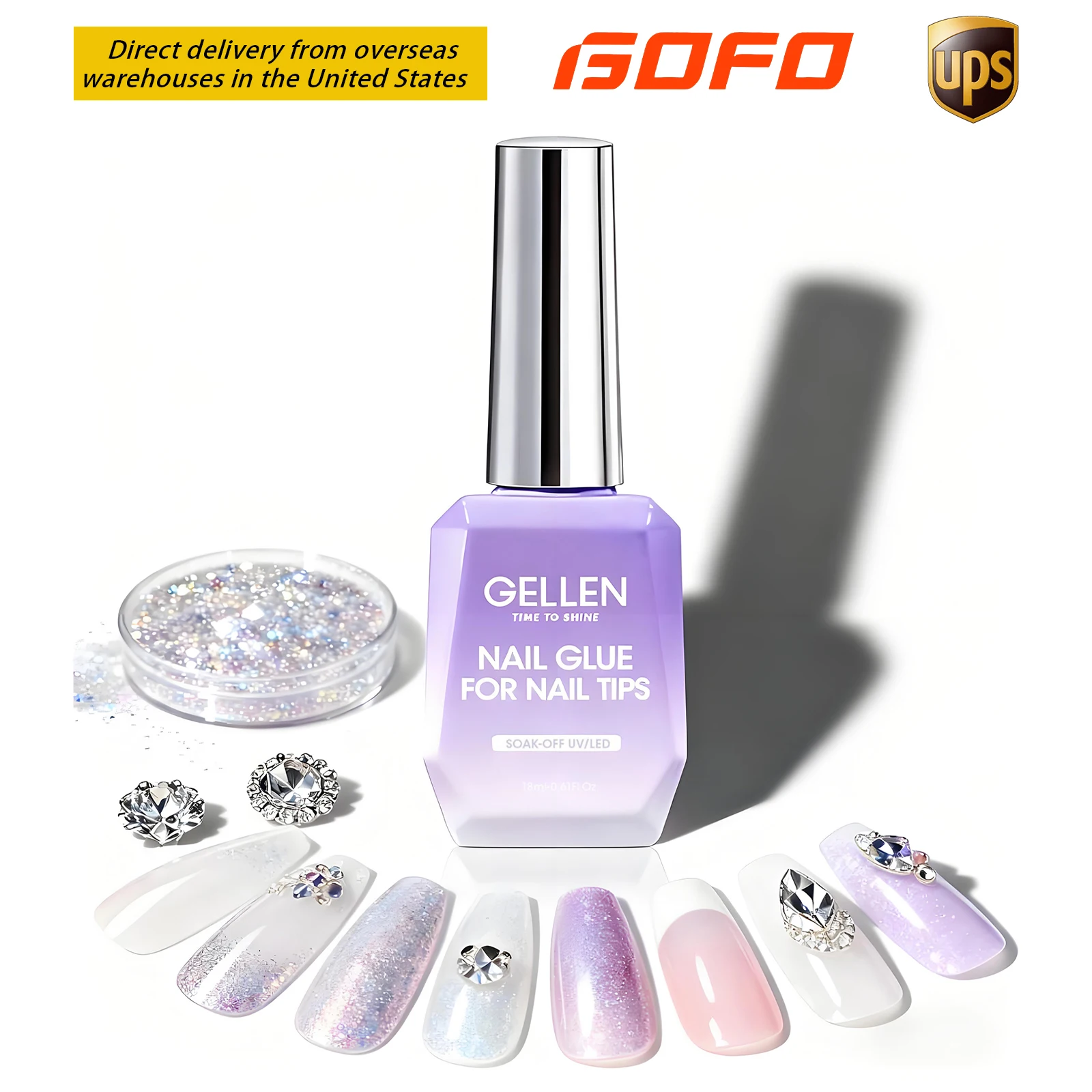 

Гель для наращивания ногтей GELLEN 4 в 1, 18 мл, прозрачный, для накладных ногтей, мягкий гель для маникюра, DIY, долговечный, для УФ/LED лампы