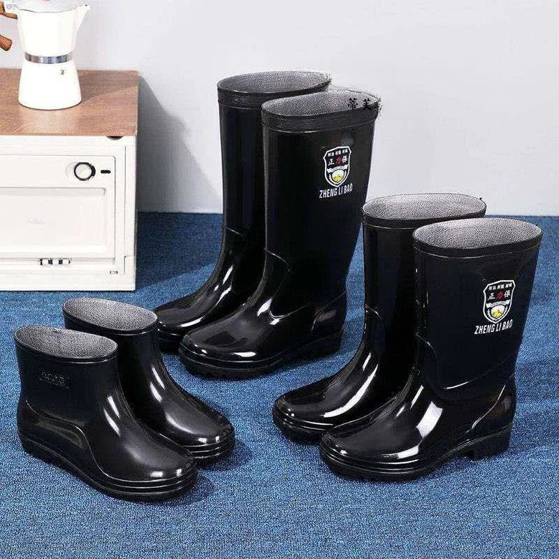 men's-high-tube-rain-boots-thickened-waterproof-anti-slip-acid-resistant-shoe-covers-for-delivery-riders-protective-footwear