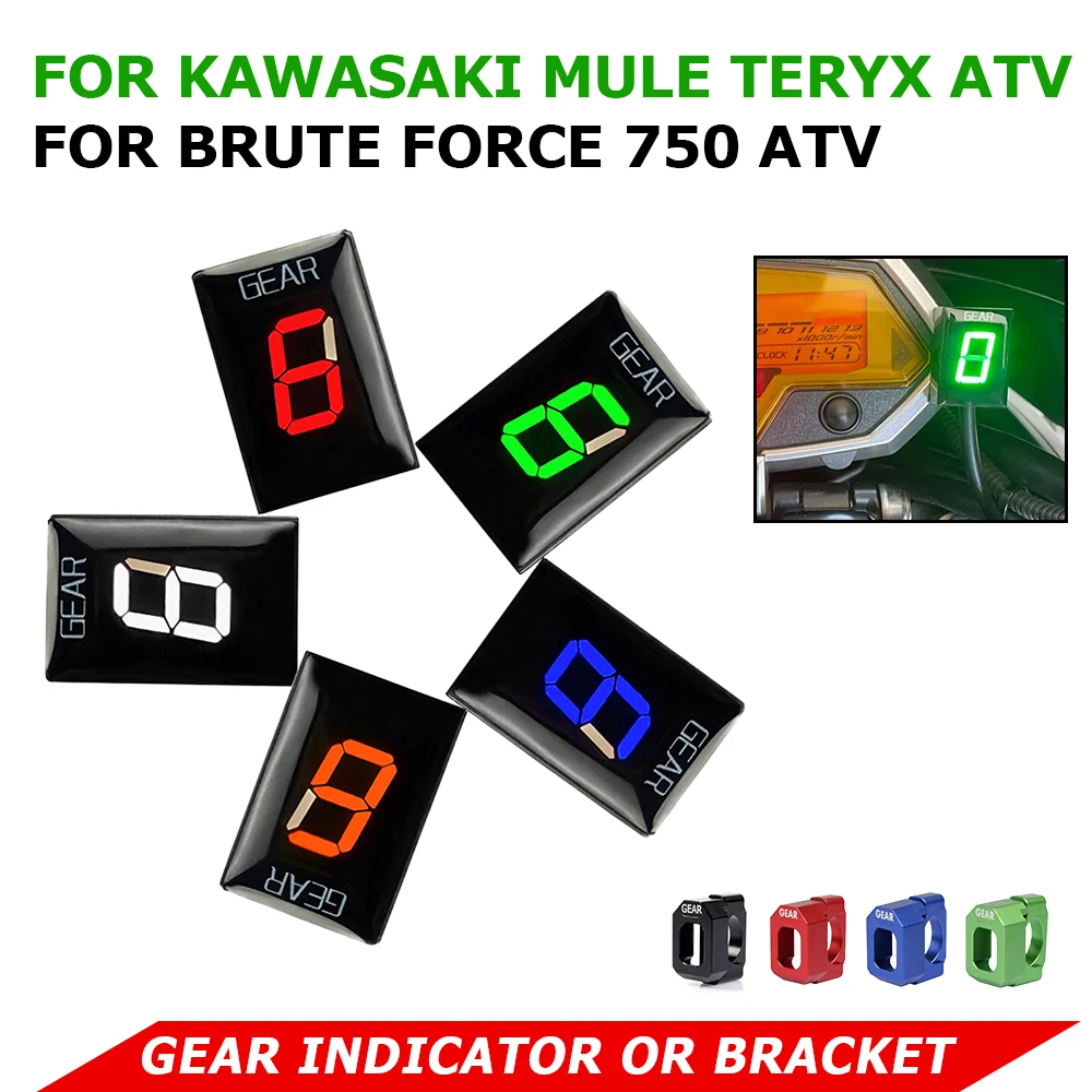 

Motorcycle Accessories Gear Indicator Speed Gear Display Meter Gear Shift Indicator For Kawasaki Brute Force 750 Mule Teryx ATV
