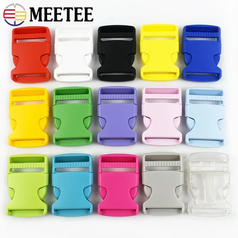 

20Pcs 15-38mm Plastic Backpack Buckles Strap Quick Release Closure Clasp Pet Collar Webbing Hooks Belt Connector DIY Accessories