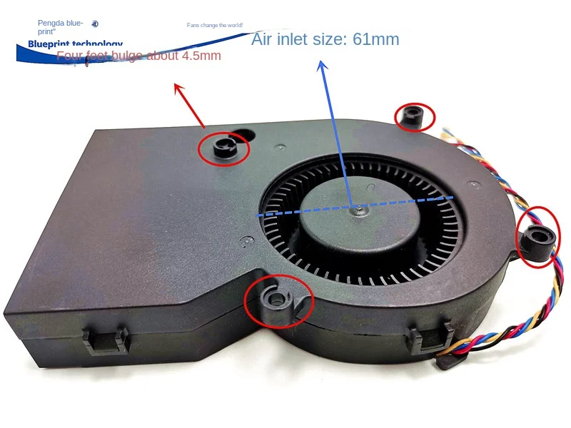 New 14cm Turbine Max Airflow Rate 12V Blower Car Seat Ventilation USB Plug Power Supply Cooling Fan