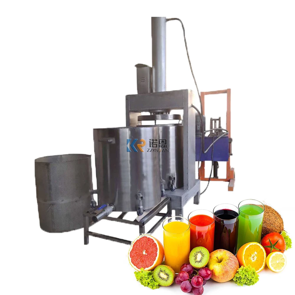 Pressed Juice Extractor Machine Commercial Hydraulic Cold Press Juicer Ginger Fruit Vegetable Processing Equipment