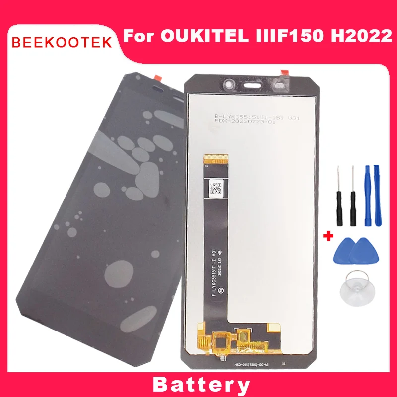 IIIF150 H2022 LCD Display NewOriginal LCD Display+Touch Screen Digitizer Replacement Accessories Parts For Oukitel IIIF150 H2022