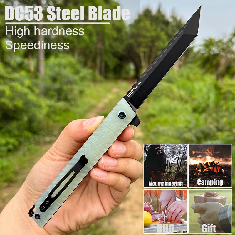 

FORESAIL DC53 стальной острый складной нож открытый кемпинг охота резка выживания пеший туризм рыба портативный карманный зажим EDC инструмент нож