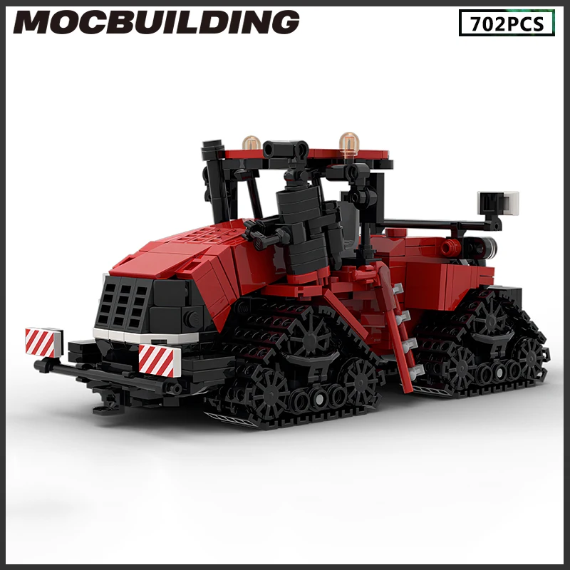 MOC-Blocos De Construção De Caminhões Agrícolas, Modelo De Carro De Tratores, Tijolos DIY, Brinquedo De Montagem Criativa, Presente De Natal, Presente De Aniversário