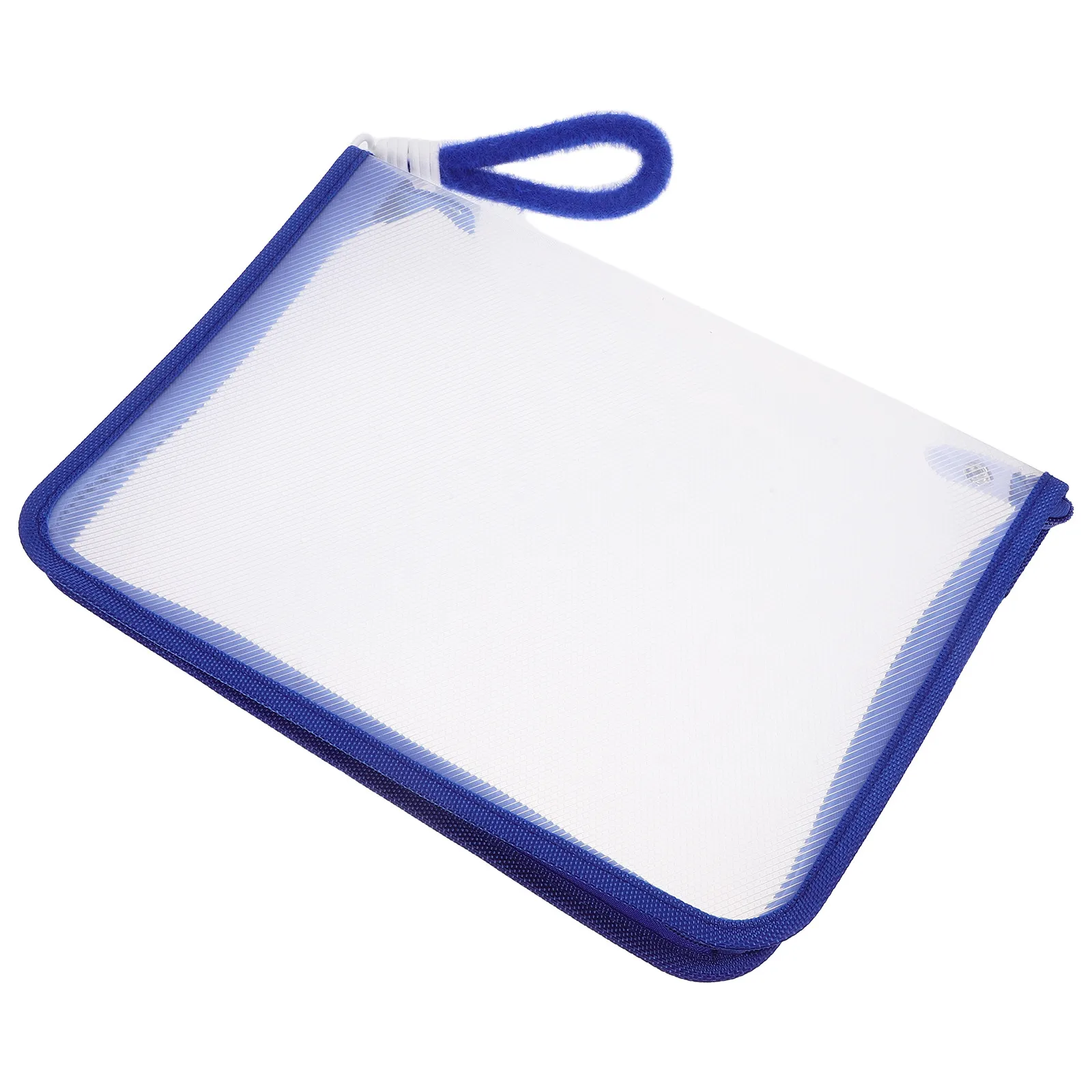 

Waterproof Clear Document Zipper Bag Transparent File Organizer Portable for Travel School Office Storage Pouch Portable