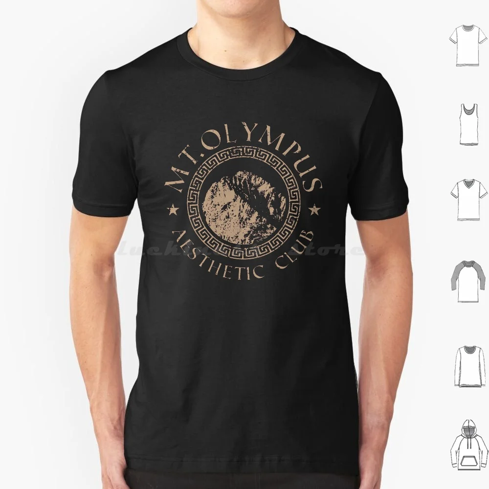 Mount Olympus Aesthetic Club T Shirt Cotton Men Women DIY Print Mt Olympus Mount Olympus Mountain Throne Of Zeus Mountain Land