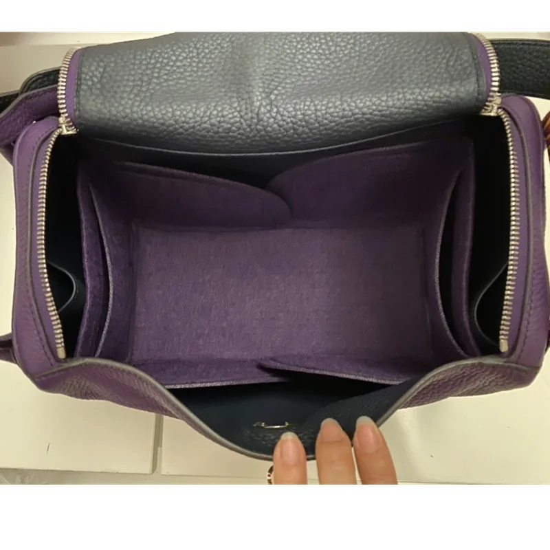 For H LINDY 26 30 34 Felt Insert Bag Organizer Makeup Handbag Organizer Travel Inner Portable Cosmetic Original Organize Bags