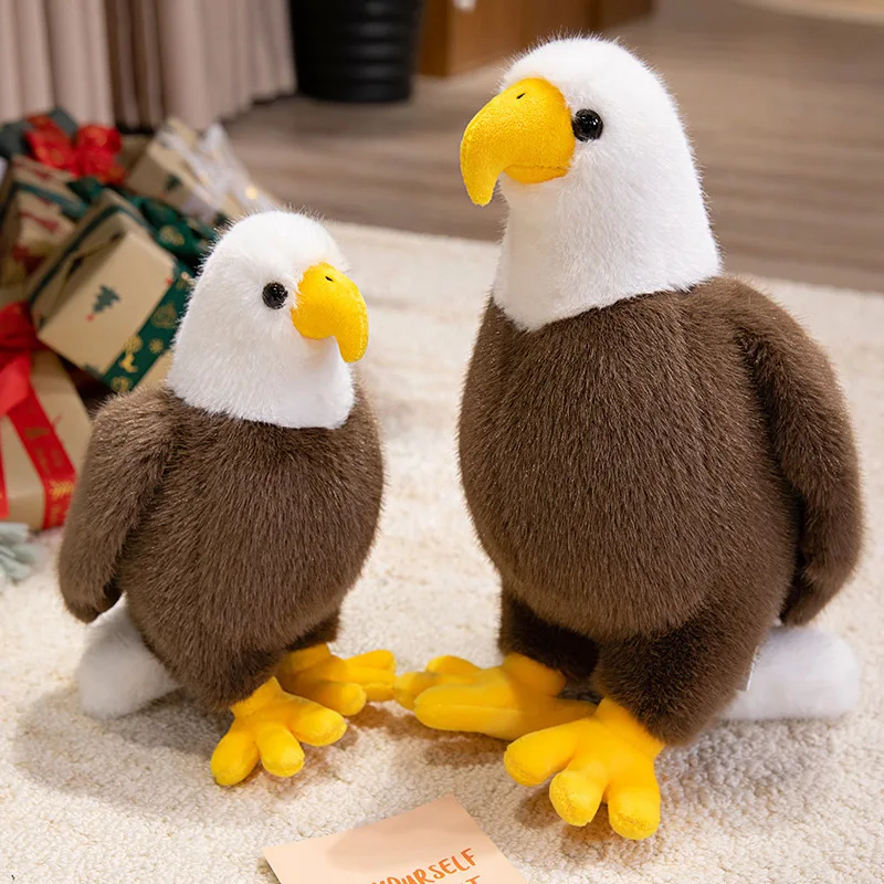 

Simulation Brown Eagle Bird Doll Animal Children Plush Toy Stuffed Gift For Kid