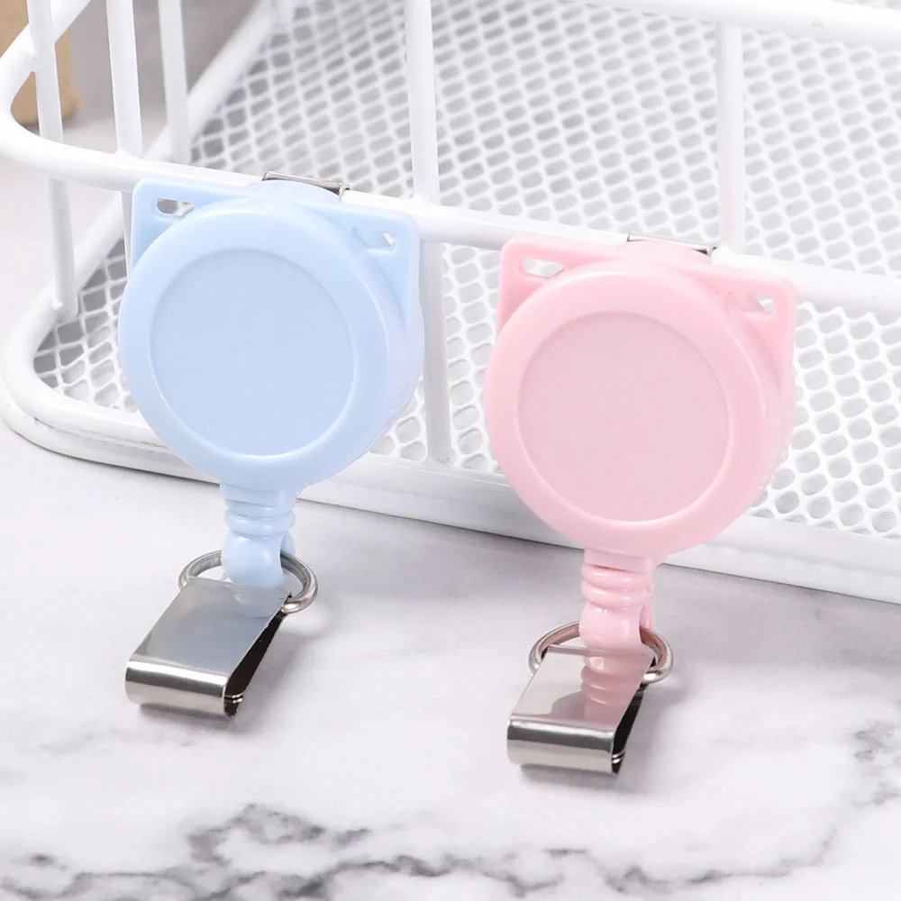 ID Lanyard Frosted Office Supplies School Supplies Pull Lanyard Clip ID Badge Holder Badge Reel Clip Badge Holder Clip