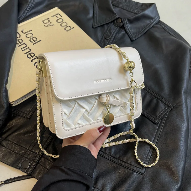 

‌2025 Unique Designer Small Square Bag, Chic Chain Crossbody Shoulder Bag For Women, Versatile Handheld