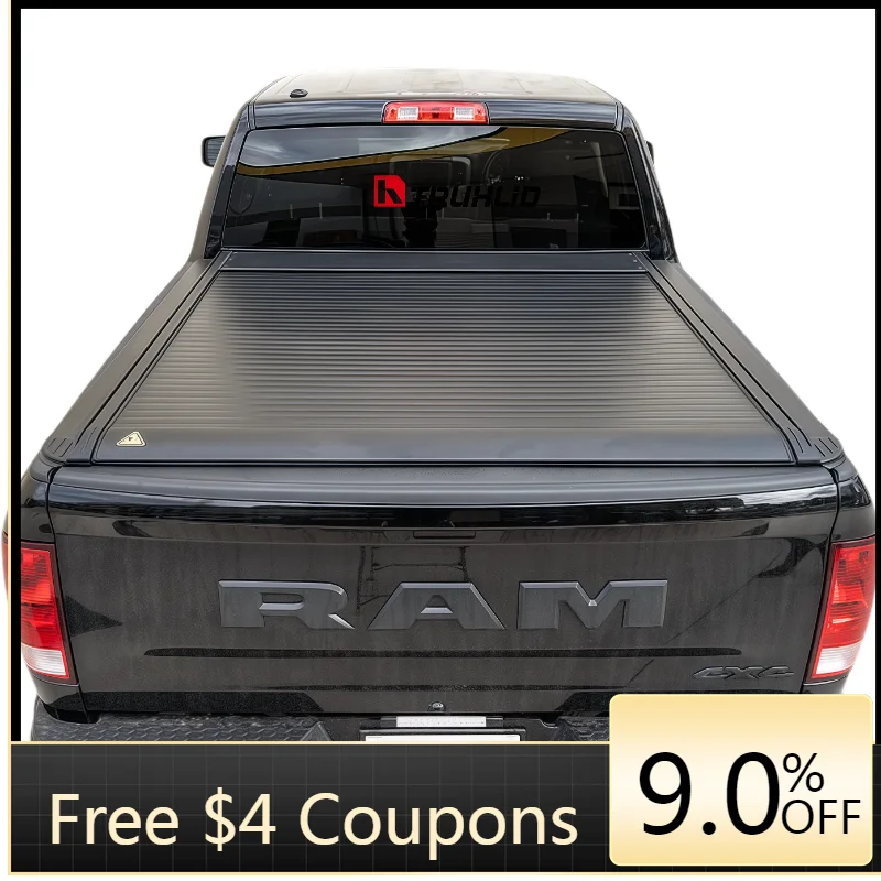 

Deren High Quality Dodge Ram 1500 Retractable Hard Tonneau Cover for 5.7ft Bed Aluminium Roll Folding Great Wall Isuzu