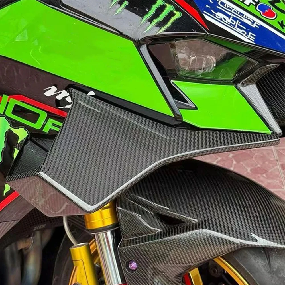 

New Motorcycle Fairing front side Fixed Wing For Kawasaki ZX-10R ZX10R ZX 10RR 2022-2025 Accessories Aerodynamic Winglet Spoile