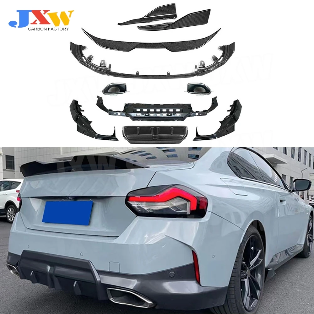 

ABS Front Lip Rear Bumper Diffuser Sets Side Skirts Rear Spoiler for BMW 2 Series G42 M-Sport Coupe 2021 + BodyKit