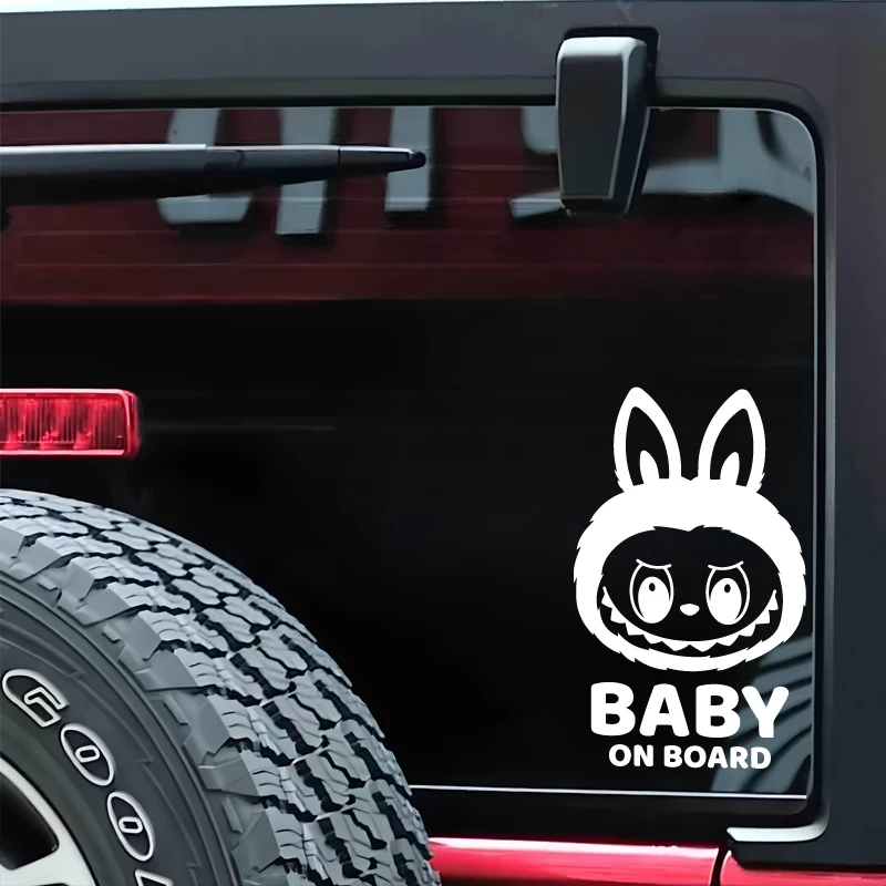 ملصق سيارة "Cute Monster Baby - On - على اللوحة: تنبيه الآخرين بأسلوب رائع! مثالية لجسم نوافذ السيارة. جودة عالية باردة