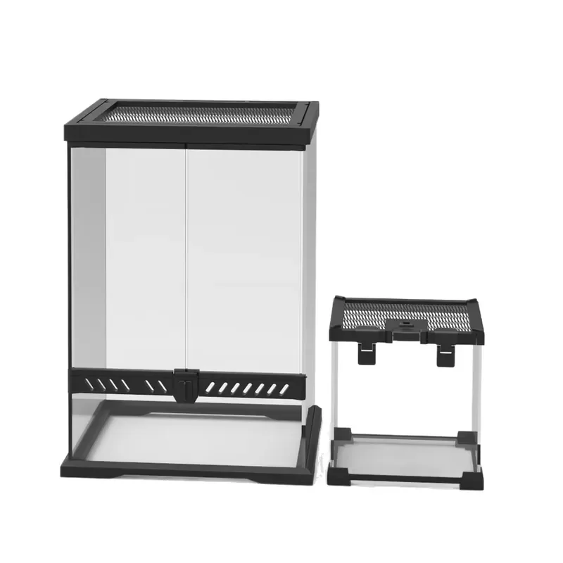 

Glass Angle Frog Terrarium Ecological Tank Reptile Terrarium Glass Terrarium Box for All Small Pets