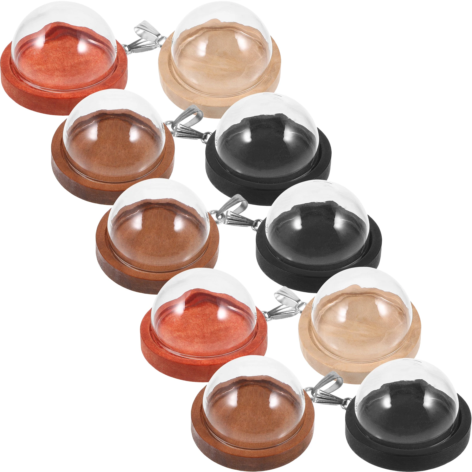 

10Pcs Glass Cloche Jewelry Charms Durable Pendants DIY Earrings Bracelets Necklace Making Supplies Decorative Cloche Charms