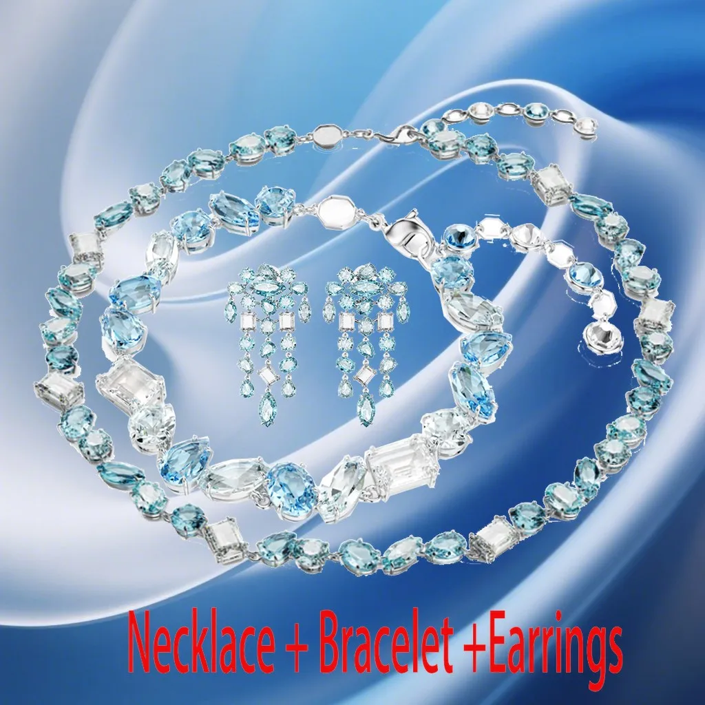 2026 New Arrival Dazzling Mixed-Cut Statement Set for Ladies:Banquet Glamour Glow